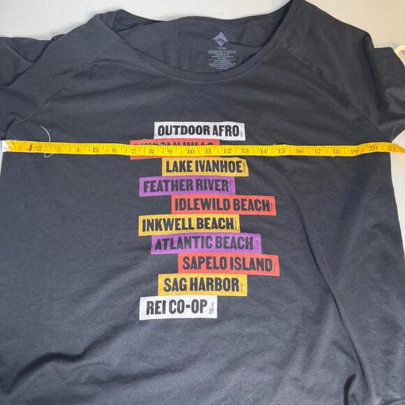 Outdoor Afro x‎ REI Co-Op Women's Size L Short Sleeve Tee - Picture 3 of 5